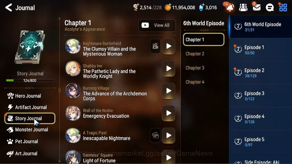 Epic Seven Accounts GBL Unverif|New Era|4 ML(Jkise,SE Celline,US Choux image 12