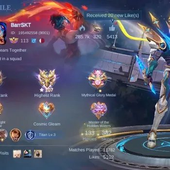 Mobile Legends: Bang Bang Accounts Collector H133|S382|HighImmo 107|Exalted|Rec Seal of Anvil|Legend Gusion|PRIME