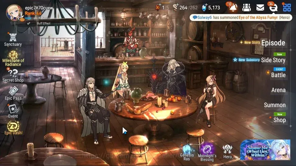 Epic Seven Accounts High-End GLOBAL UnVerif|New Era|13 ML(Rhiana&Luc,LOTScales,LC belona,Etc)+Ab Fumyr,Ivana,Etc|AUTO W 1