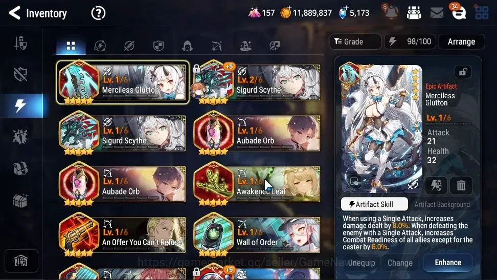 Epic Seven Accounts High-End GLOBAL UnVerif|New Era|13 ML(Rhiana&Luc,LOTScales,LC belona,Etc)+Ab Fumyr,Ivana,Etc|AUTO W 17