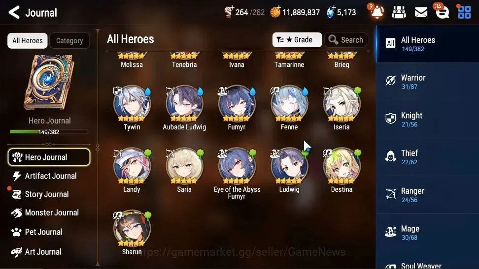 Epic Seven Accounts High-End GLOBAL UnVerif|New Era|13 ML(Rhiana&Luc,LOTScales,LC belona,Etc)+Ab Fumyr,Ivana,Etc|AUTO W 8