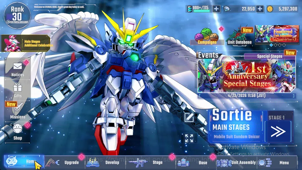 SD Gundam G Generation ETERNAL Accounts Global Rank 30 | 3 MLB, 18 UR, 5 UR Supp | 22k DM  RA242B 12