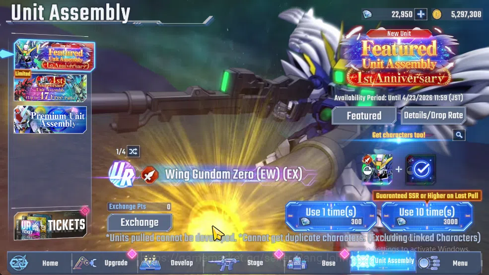 SD Gundam G Generation ETERNAL Accounts Global Rank 30 | 3 MLB, 18 UR, 5 UR Supp | 22k DM  RA242B 2