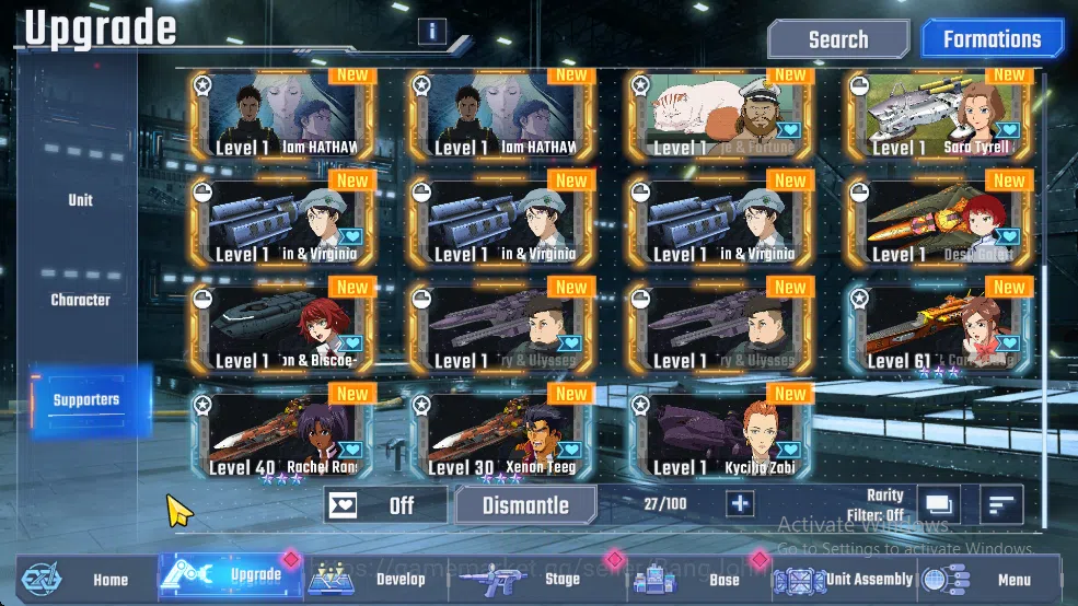 SD Gundam G Generation ETERNAL Accounts Global Rank 30 | 3 MLB, 18 UR, 5 UR Supp | 22k DM  RA242B 5