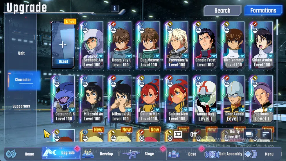SD Gundam G Generation ETERNAL Accounts Global Rank 30 | 3 MLB, 18 UR, 5 UR Supp | 22k DM  RA242B 8
