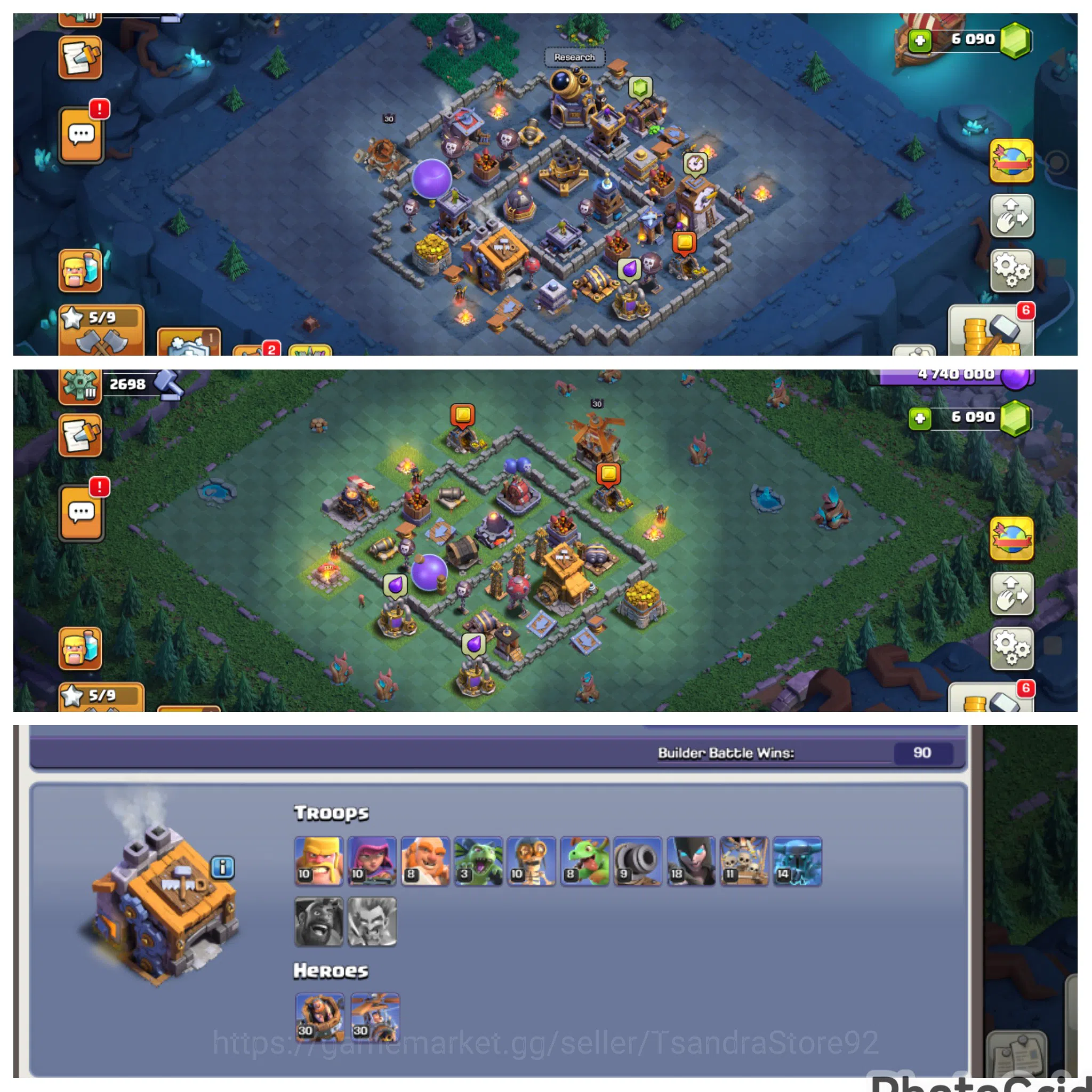 Clash of Clans Accounts TH 16 LVL 183 MAXED 100% RARE EXCEPT TROPS|EPIC 8 image 2