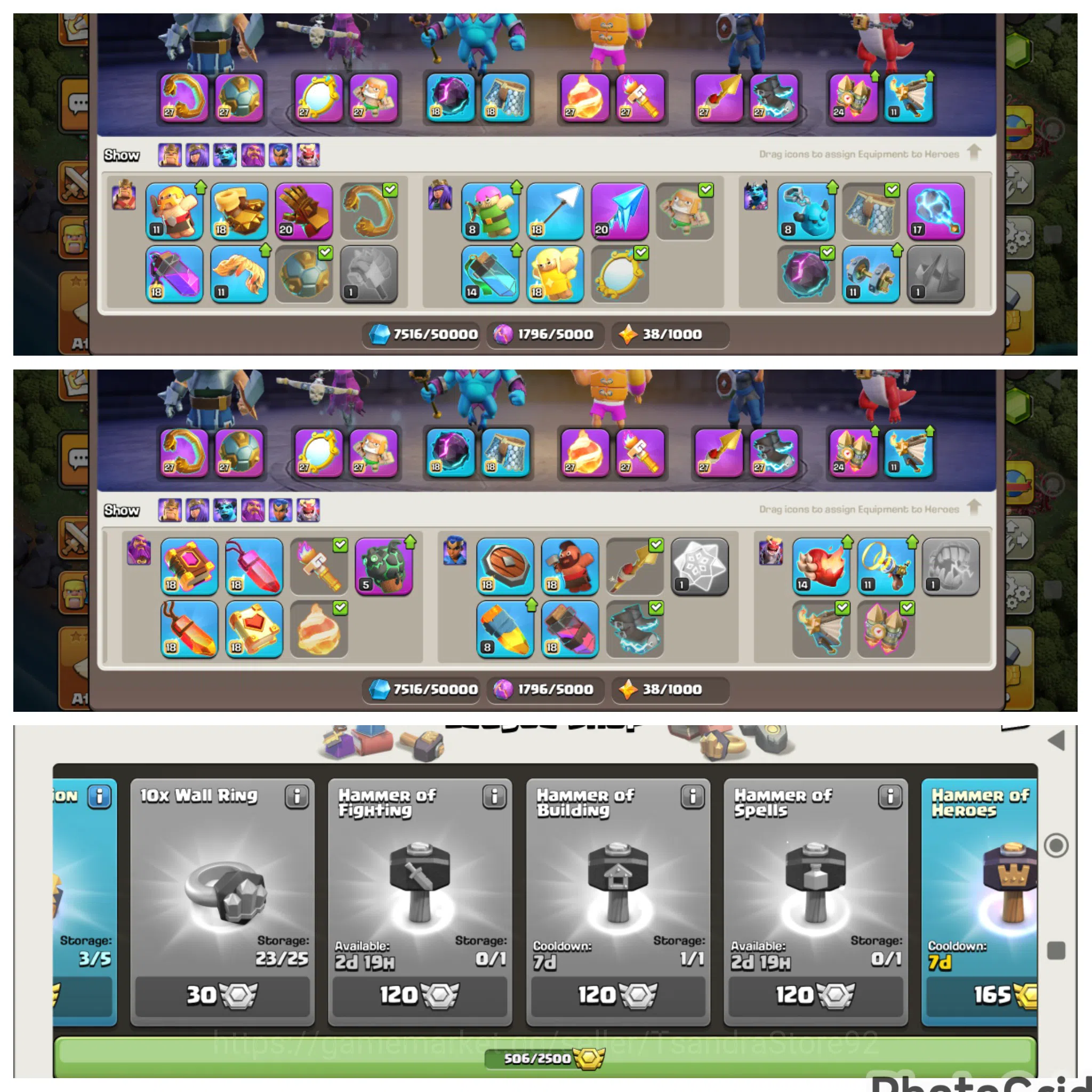 Clash of Clans Accounts TH 16 LVL 183 MAXED 100% RARE EXCEPT TROPS|EPIC 8 image 4