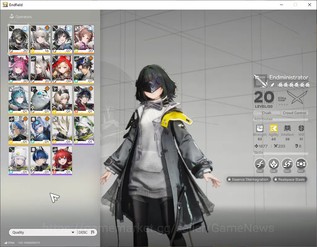 Arknights: Endfield Accounts ASIA|Lv39|SSR4(2Limit)+3(*6 Weapon)|Rossi,Yvone,Ar image 2
