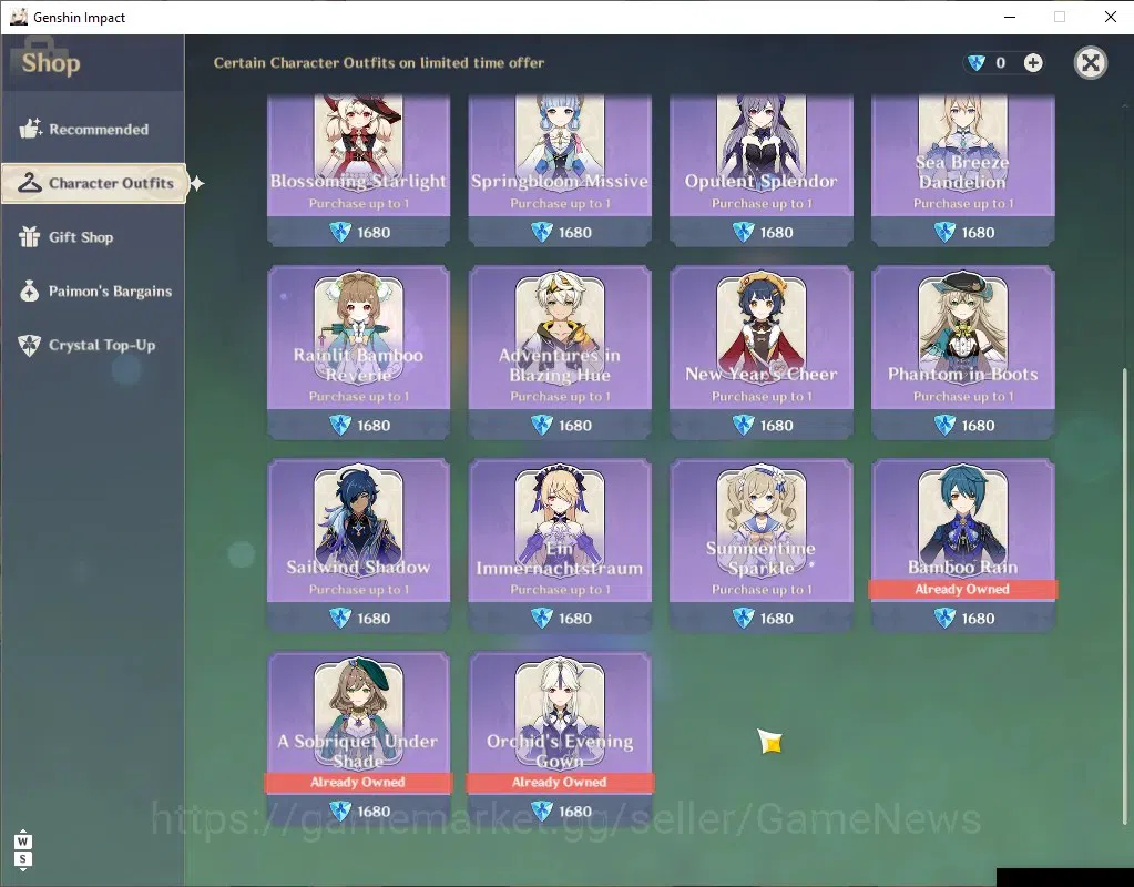 Genshin Impact Accounts Others Asia|AR 57|Free HSR|10 Limited 3(*5 Weapon)|Nilou 13
