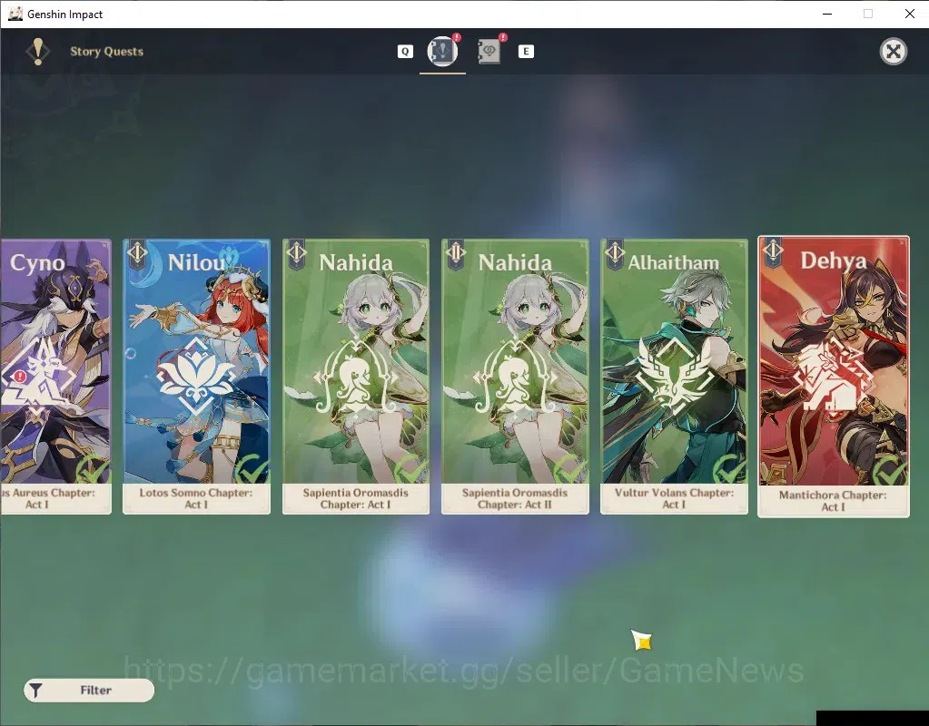 Genshin Impact Accounts Others Asia|AR 57|Free HSR|10 Limited 3(*5 Weapon)|Nilou 19