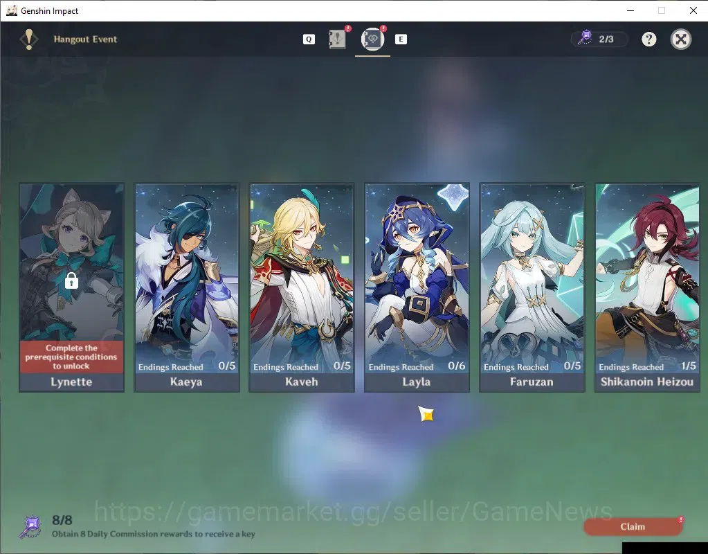 Genshin Impact Accounts Others Asia|AR 57|Free HSR|10 Limited 3(*5 Weapon)|Nilou 20