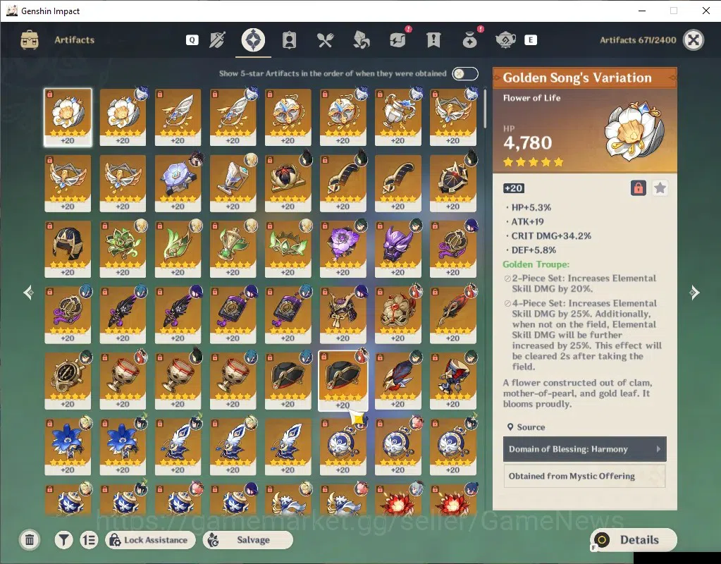 Genshin Impact Accounts Others Asia|AR 57|Free HSR|10 Limited 3(*5 Weapon)|Nilou 5