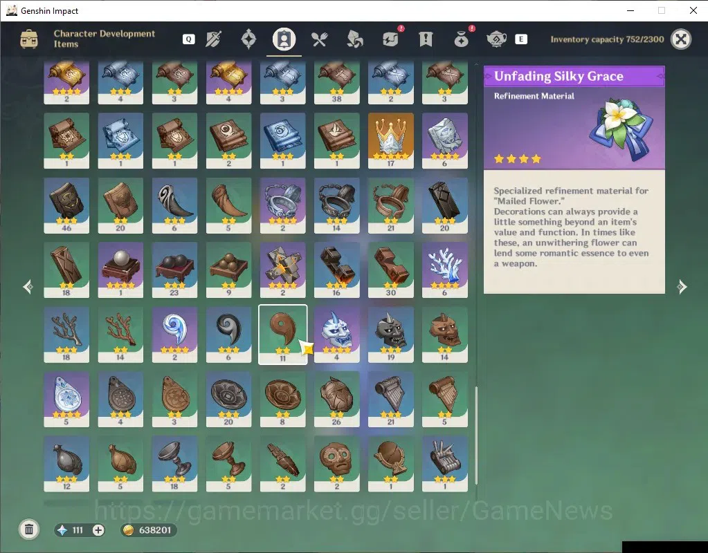 Genshin Impact Accounts Others Asia|AR 57|Free HSR|10 Limited 3(*5 Weapon)|Nilou 7