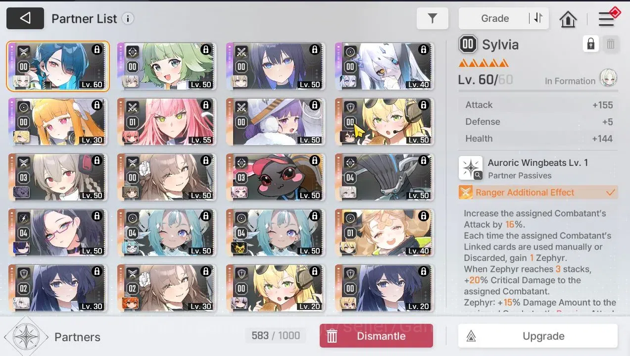 Chaos Zero Nightmare Accounts END GAME Well Build|Haidemari DW Team|18 SSR(Heide image 15