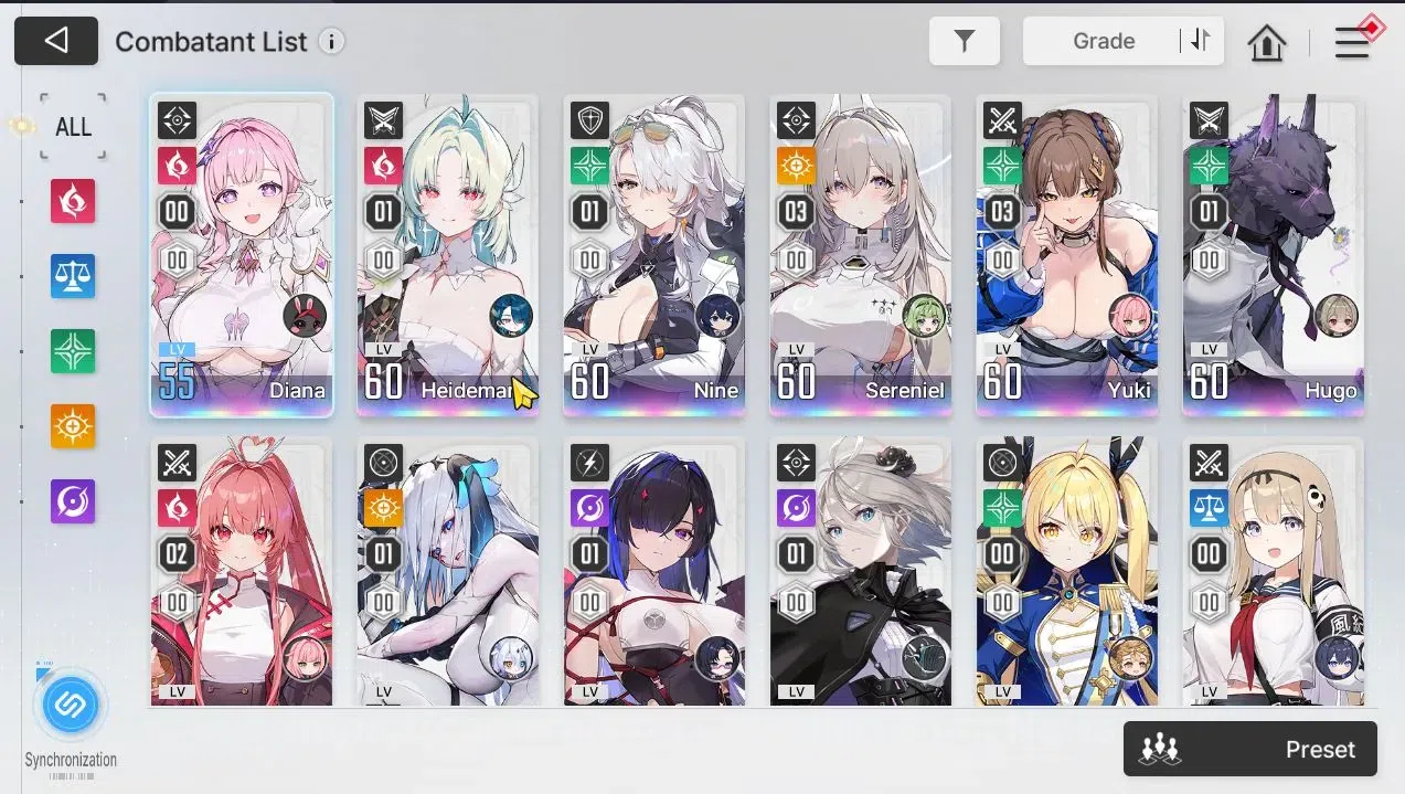 Chaos Zero Nightmare Accounts END GAME Well Build|Haidemari DW Team|18 SSR(Heide image 3