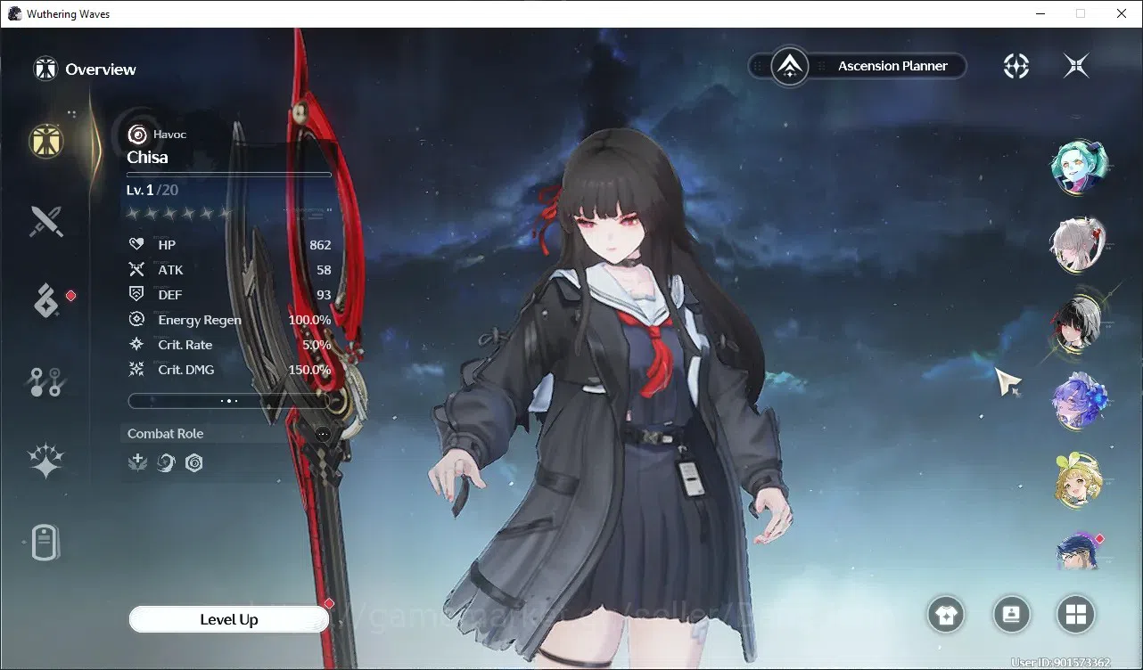 Wuthering Waves Accounts SEA|UL 27|Rank 3|4 Char Limited [Yinlin+Sign,Hiyuk image 14