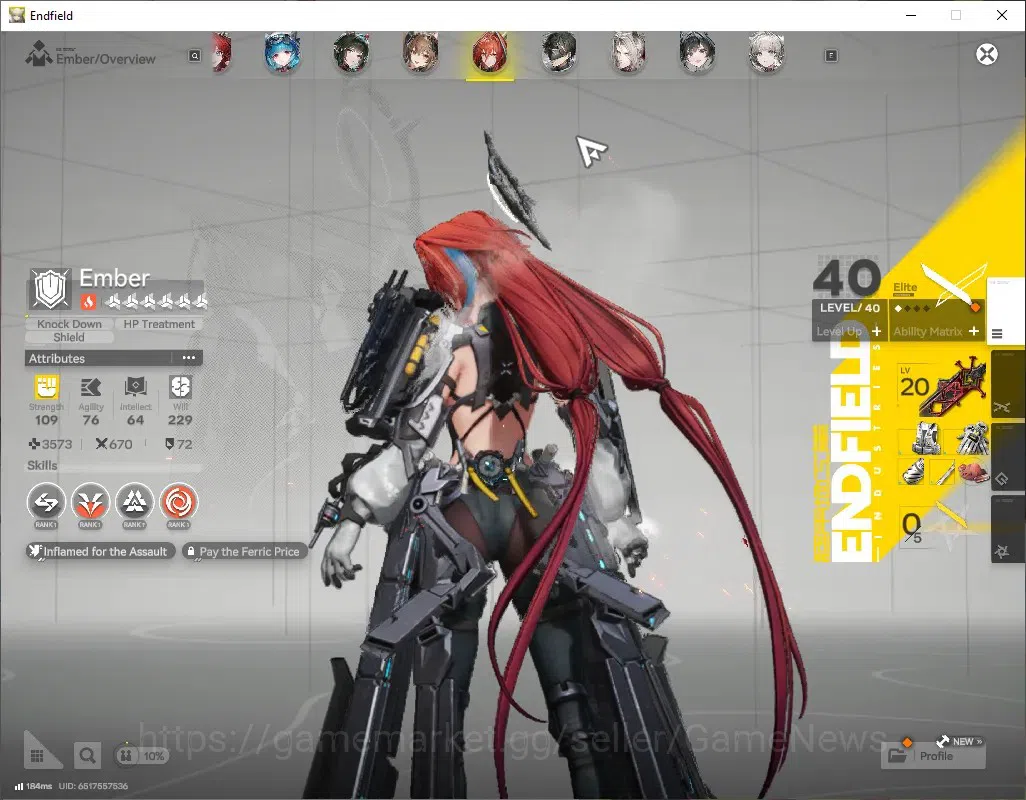 Arknights: Endfield Accounts NA/EU|Lv51|7SSR(3Limited)+13(*6WP)|[ZhuangFangyi,L image 10