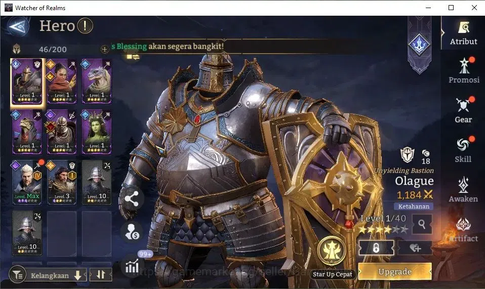 Watcher of Realms Accounts GLOBAL 60x|Lv 33|374K Power|2 Lord[Morrigan,King H image 11