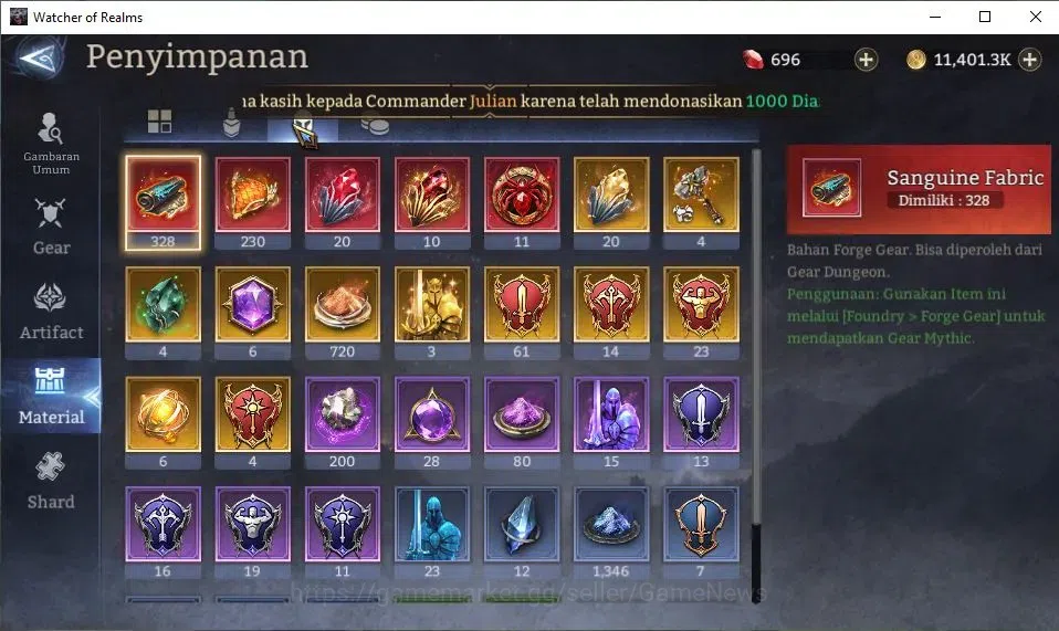 Watcher of Realms Accounts GLOBAL 60x|Lv 33|374K Power|2 Lord[Morrigan,King H image 16