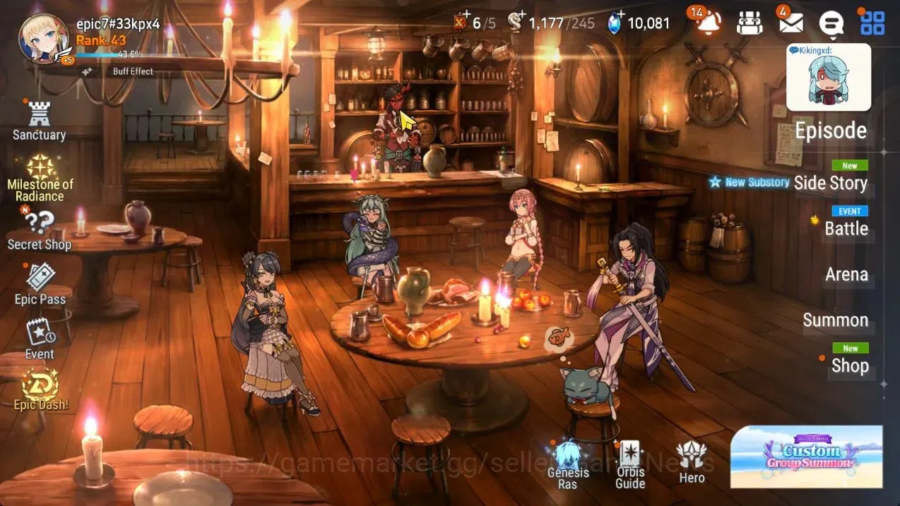 Epic Seven Accounts High-End GLOBAL UnVerif|7 ML(MOTS Iseria,TR Elvira,NM Luna,etc)+AUBE,Fenne,etc|PoH ON|Abyss F 61|Untouch 1