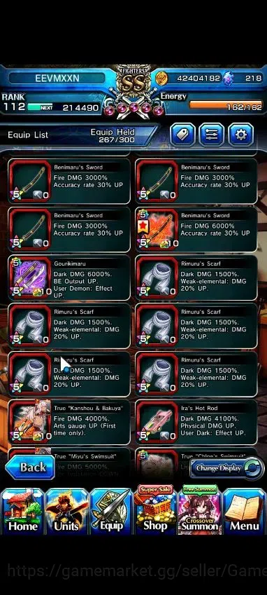 Grand Summoners Accounts Global|2 Sp Art|Rank 112|34 Ascend+15 TW|(Inumuta, image 16