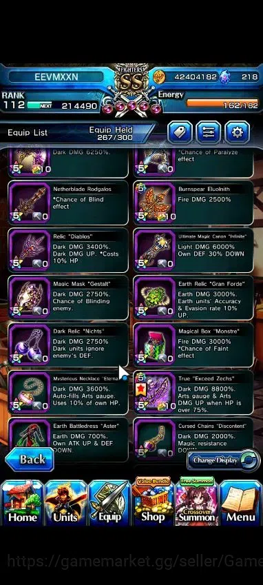 Grand Summoners Accounts Global|2 Sp Art|Rank 112|34 Ascend+15 TW|(Inumuta, image 17