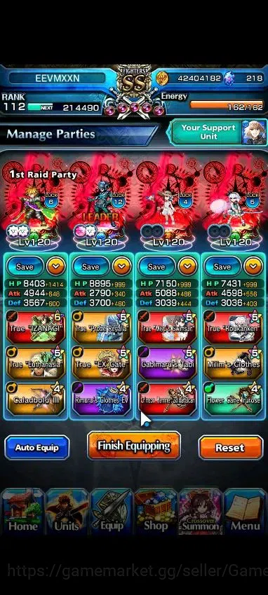 Grand Summoners Accounts Global|2 Sp Art|Rank 112|34 Ascend+15 TW|(Inumuta, image 4