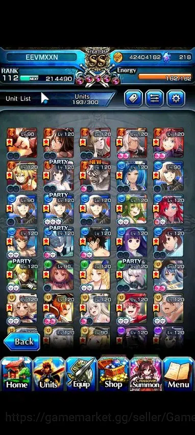 Grand Summoners Accounts Global|2 Sp Art|Rank 112|34 Ascend+15 TW|(Inumuta, image 5