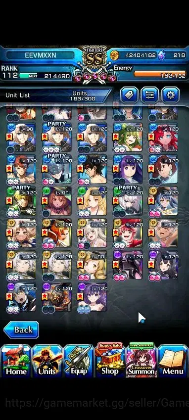 Grand Summoners Accounts Global|2 Sp Art|Rank 112|34 Ascend+15 TW|(Inumuta, image 6