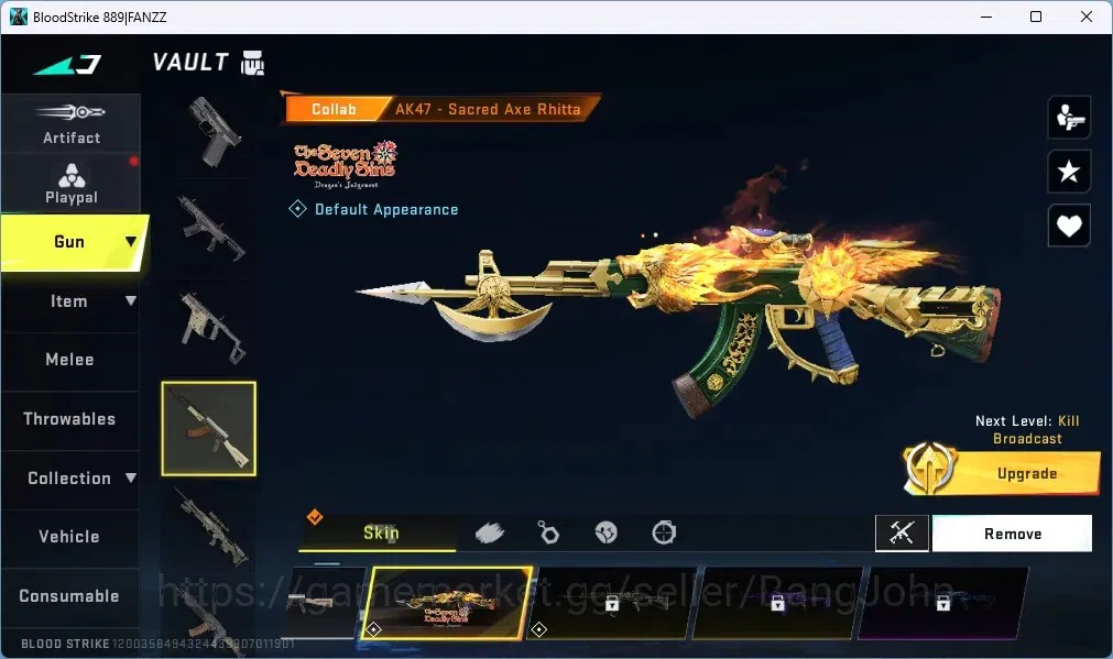 Blood Strike Accounts ASIA | 1 ETERNAL:Desert Eagle|6 Collab Gun:4 7DS,2 image 2
