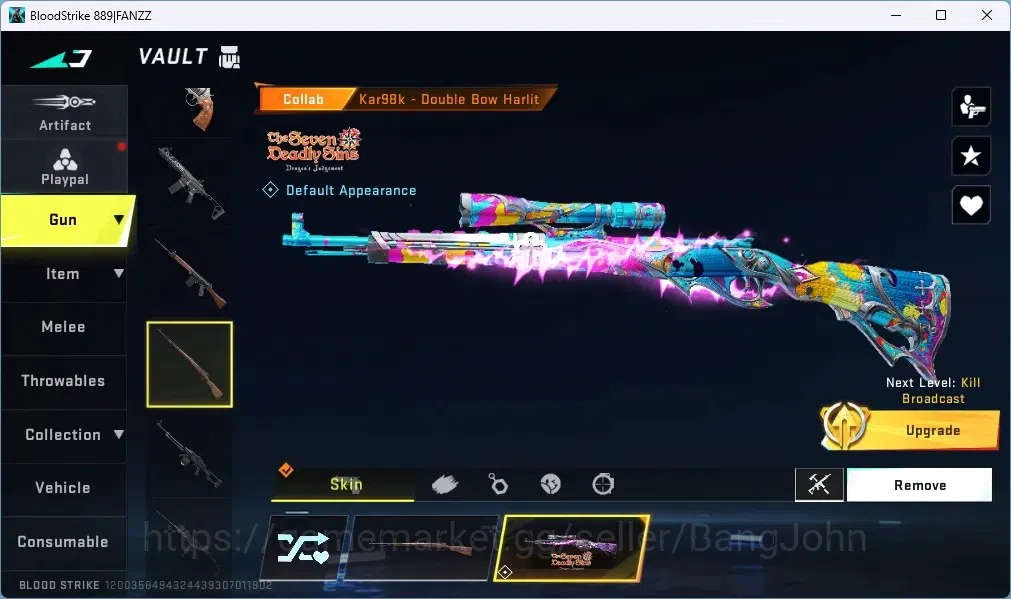 Blood Strike Accounts ASIA | 1 ETERNAL:Desert Eagle|6 Collab Gun:4 7DS,2 image 6