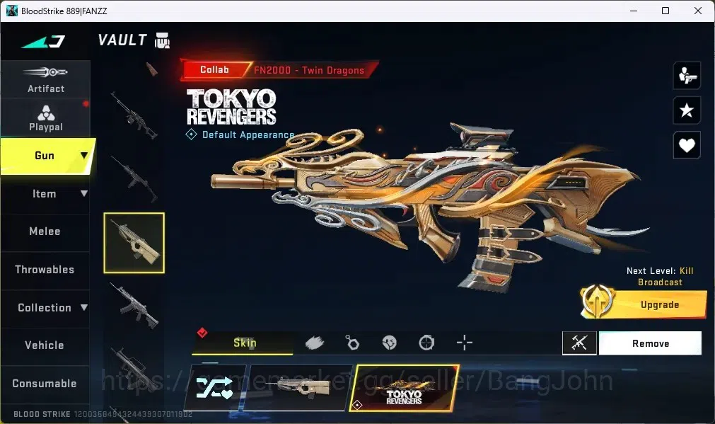 Blood Strike Accounts ASIA | 1 ETERNAL:Desert Eagle|6 Collab Gun:4 7DS,2 image 7