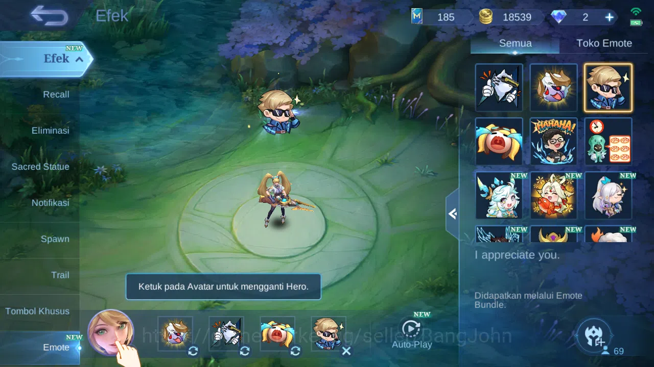 Mobile Legends: Bang Bang Accounts Hero 96 Skin 94 | Prime Granger | Seiya Badang | B image 9