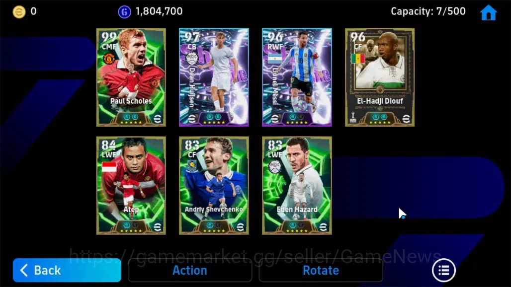 eFootball Accounts Android|Epic Paul Scholes,El-Hadji Diouf,Show Time image 8