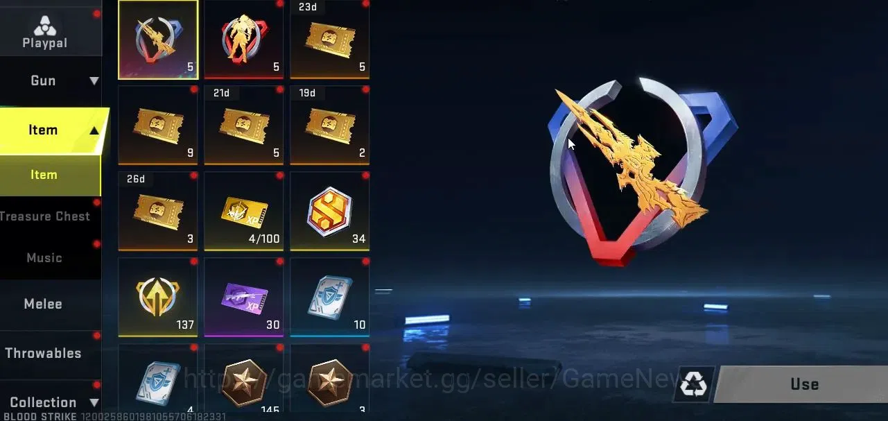 Blood Strike Accounts ASIA|MELEE Talon Knife-Sactum+Collab TOKRAV FN2000 image 11