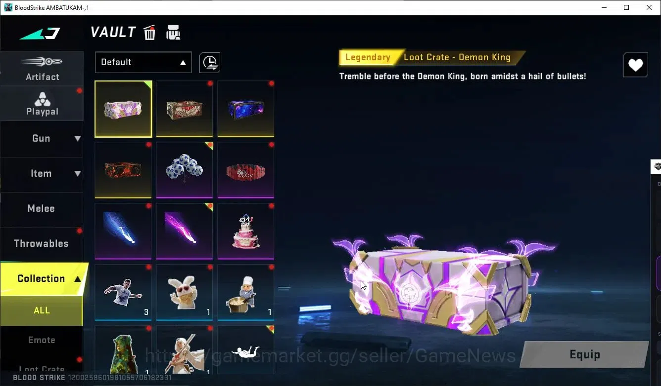 Blood Strike Accounts ASIA|MELEE Talon Knife-Sactum+Collab TOKRAV FN2000 image 13