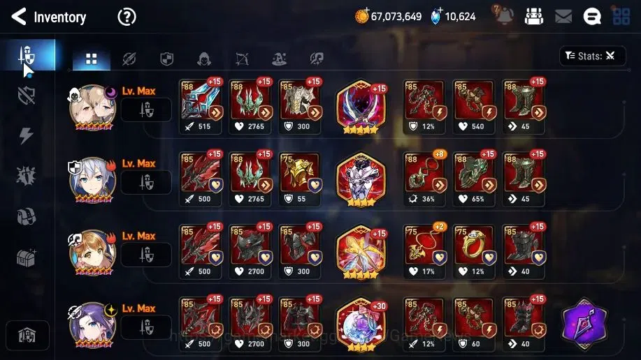 Epic Seven Accounts High-End GLOBAL Verif|13 ML(LOT Scales,Harsetti,RnL,Zio,etc)+Estelle,Setsuka,AB Fumyr,Etc|10k Sky 13