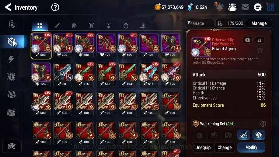 Epic Seven Accounts High-End GLOBAL Verif|13 ML(LOT Scales,Harsetti,RnL,Zio,etc)+Estelle,Setsuka,AB Fumyr,Etc|10k Sky 14