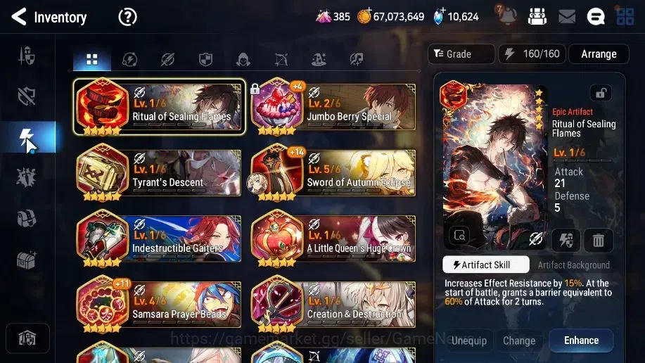 Epic Seven Accounts High-End GLOBAL Verif|13 ML(LOT Scales,Harsetti,RnL,Zio,etc)+Estelle,Setsuka,AB Fumyr,Etc|10k Sky 15