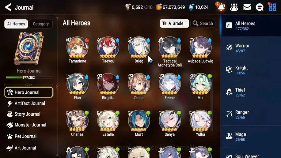Epic Seven Accounts High-End GLOBAL Verif|13 ML(LOT Scales,Harsetti,RnL,Zio,etc)+Estelle,Setsuka,AB Fumyr,Etc|10k Sky 8