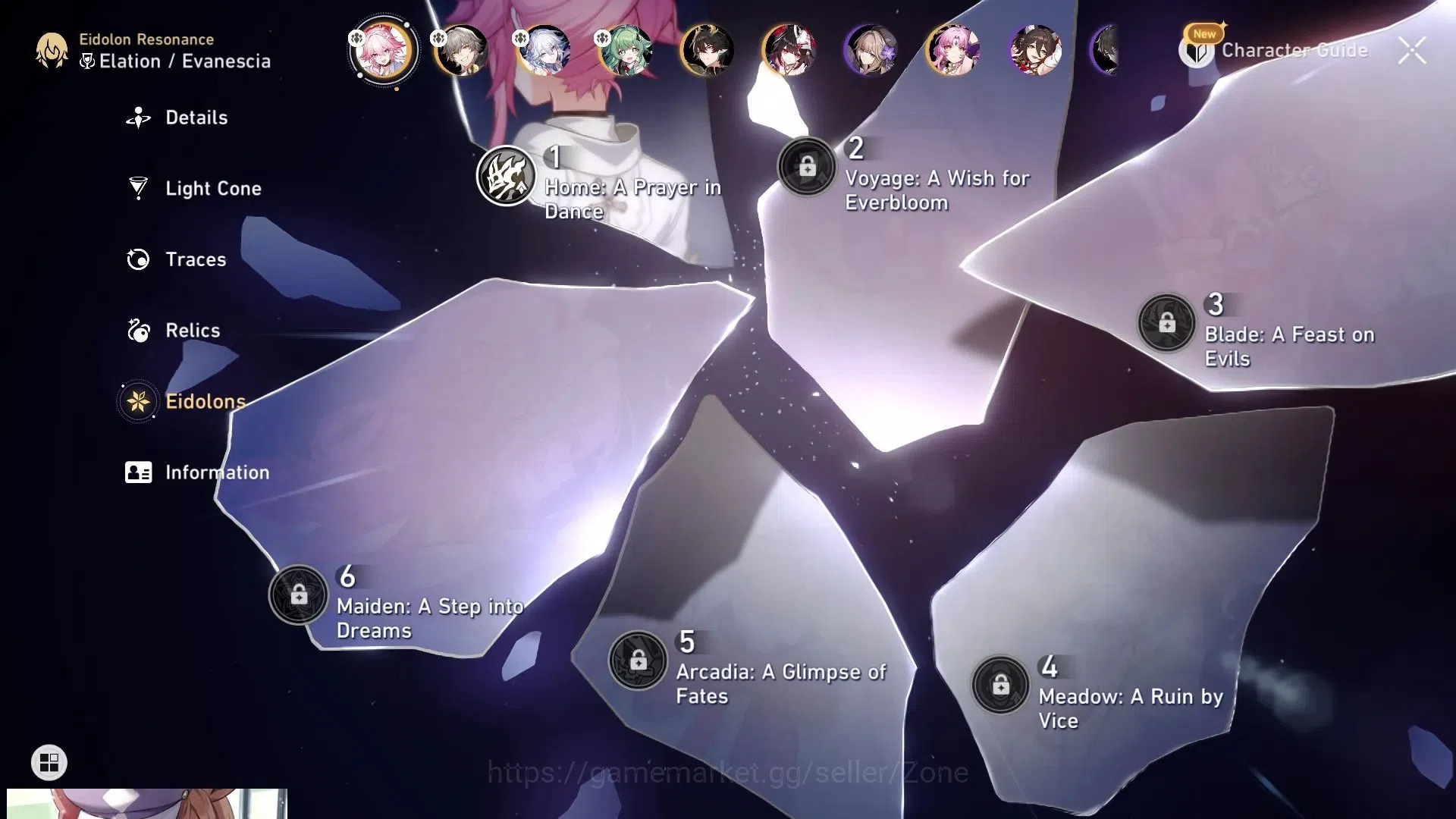 Honkai Star Rail Accounts ASIA|TL54|Evanescia Lv70+Sign LC Lv70 S1|Acheron|R image 7