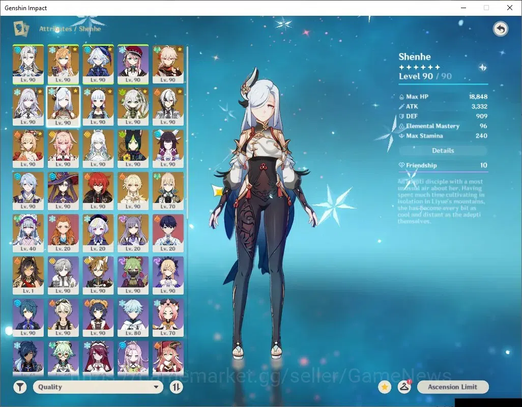 Genshin Impact Accounts ASIA|AR 60|21K Primo|Prem team[Zibai,Skirk,Neuvil, image 12