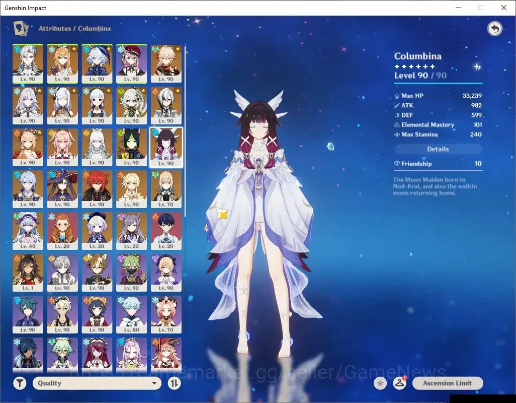 Genshin Impact Accounts ASIA|AR 60|21K Primo|Prem team[Zibai,Skirk,Neuvil, image 20