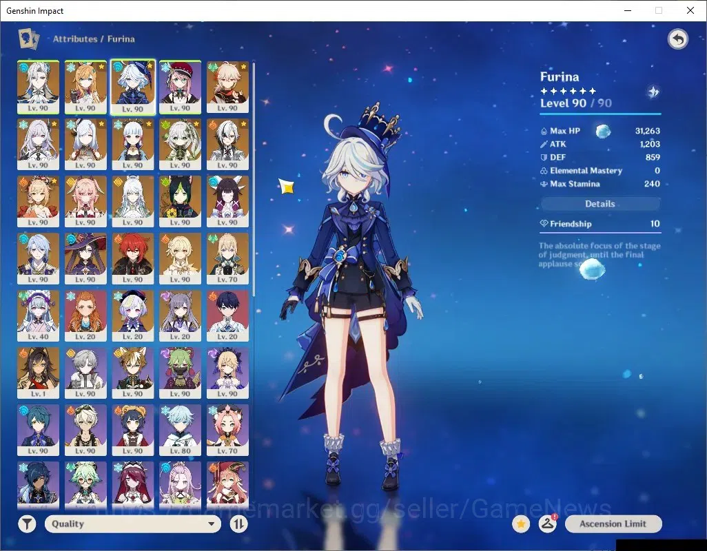 Genshin Impact Accounts ASIA|AR 60|21K Primo|Prem team[Zibai,Skirk,Neuvil, image 9