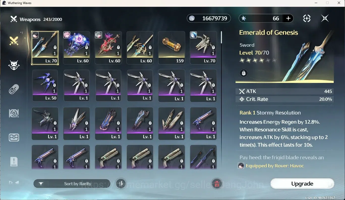 Wuthering Waves Accounts SEA|UL 49|Rank 5|3 Char Limited [(PhrolovaR3,Denia image 11