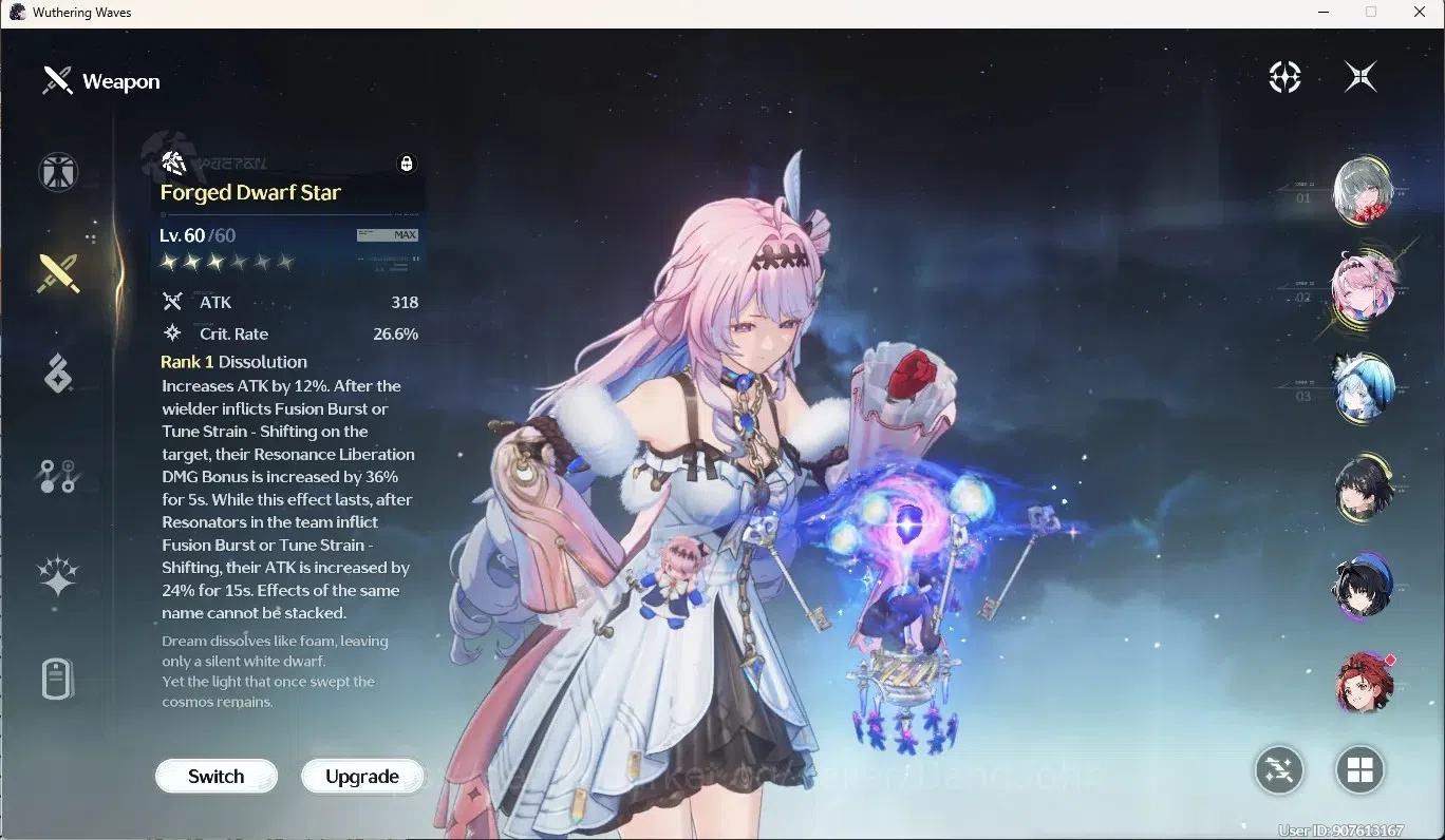 Wuthering Waves Accounts SEA|UL 49|Rank 5|3 Char Limited [(PhrolovaR3,Denia image 6
