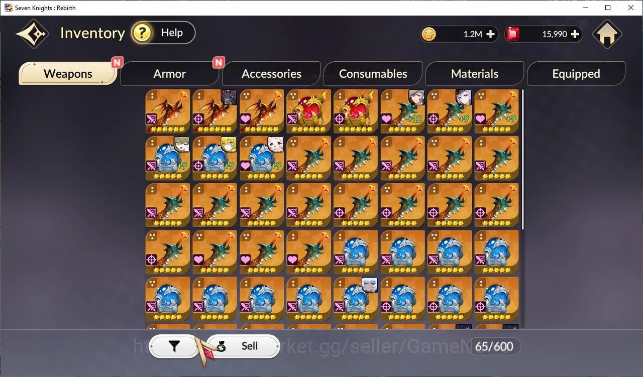 Seven Knights Re:Birth Accounts [Re:BIRTH] Global3000xxx|8 Legendary + 15K Ruby|Te image 5