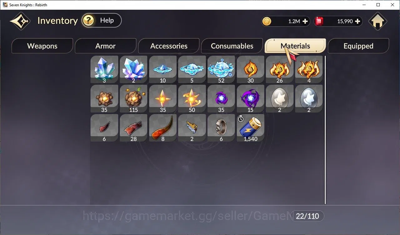 Seven Knights Re:Birth Accounts [Re:BIRTH] Global3000xxx|8 Legendary + 15K Ruby|Te image 8