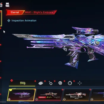 Blood Strike Accounts Mid-Tier Asia|3 Eternal M4A1 Blight Embrace Lv4,Galil Blight,DEagle Scorpius|Collab M4A1 BoF,M700