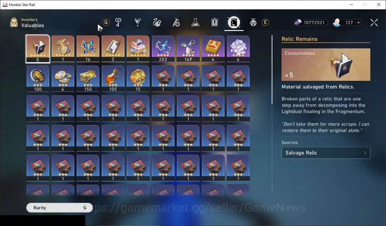 Honkai Star Rail Accounts Others Asia|TL 61|4 Limited|Mortenax Blade E1,Cyrene,Robin,Yunli|3 Standard|Female 12